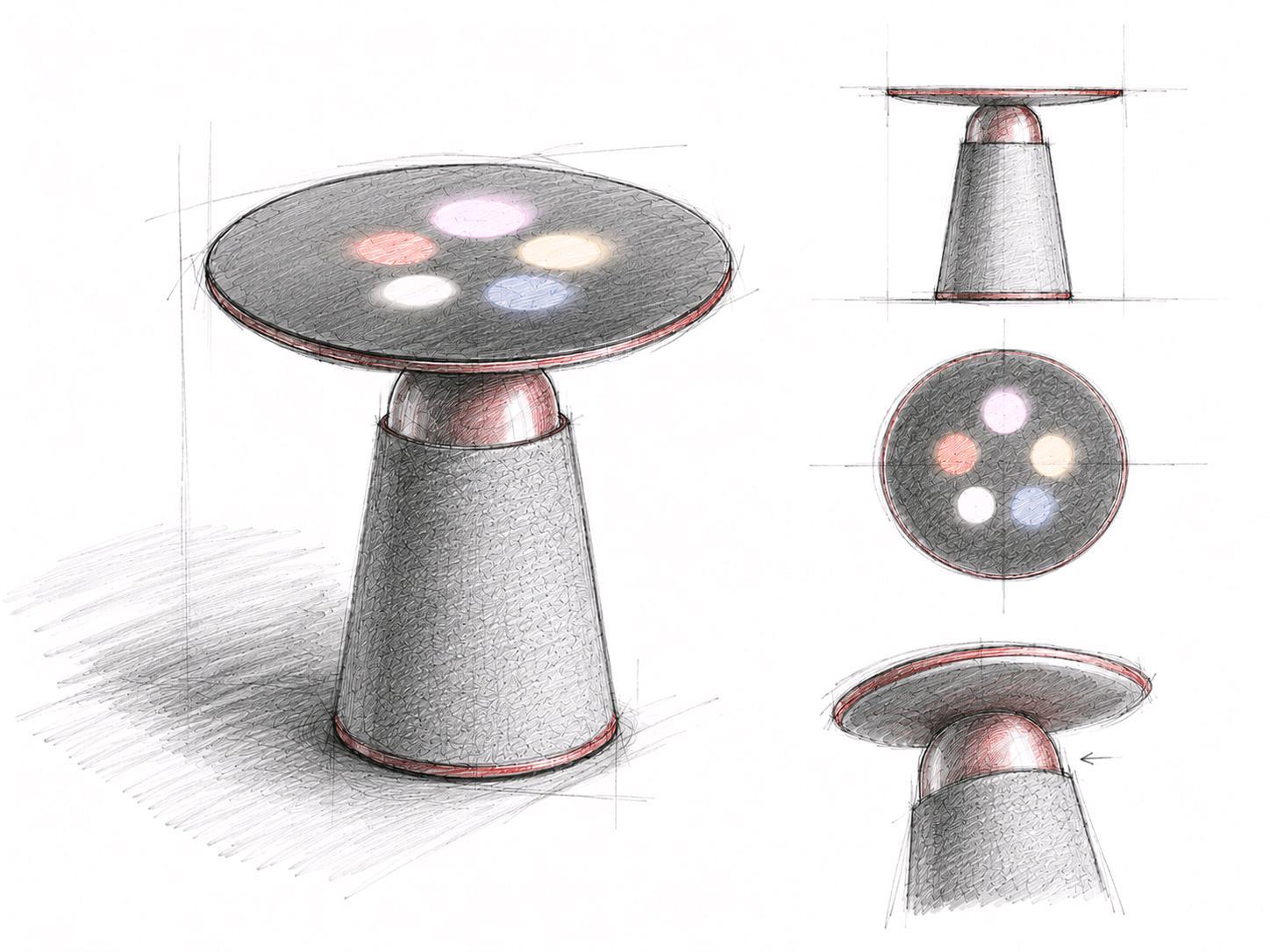 Early design sketches of Luna